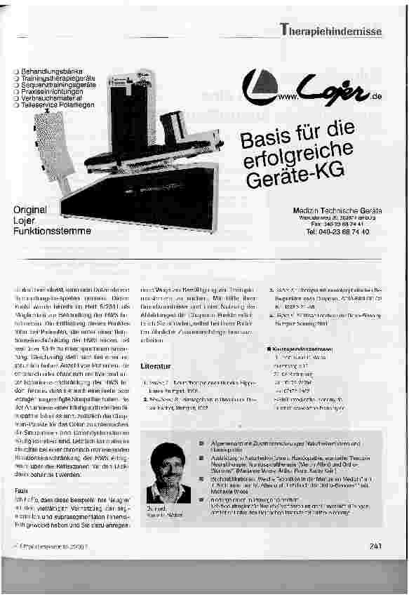 Vorschauseite 5: Therapiehindernisse und Lösungsstrategien bei der Behandlung des Stütz-und Bewegungssystems Teil II: Der segmental-reflektorische Komplex unter besonderer Berücksichtigung der neu…