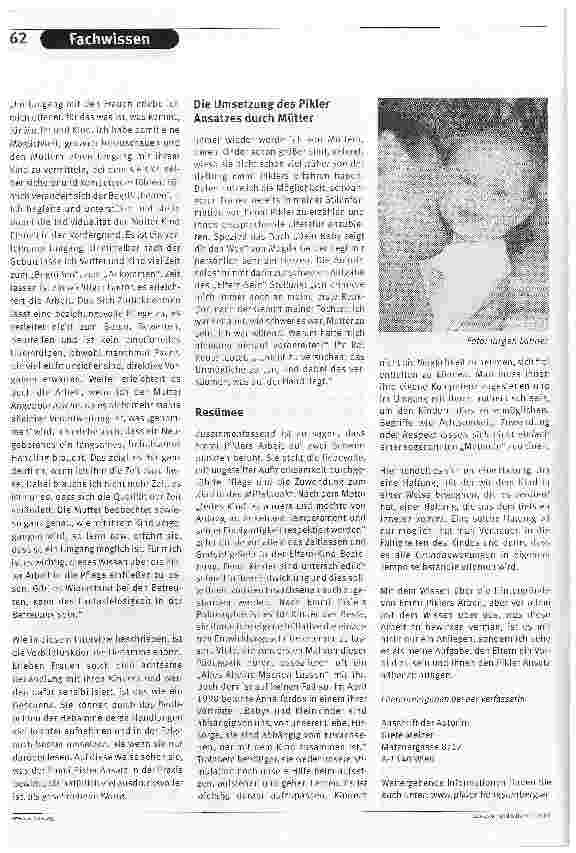 Vorschauseite 6: Achtsamkeit im Umgang mit KindernAuswirkung auf die seelische Entwicklung nach den Grundsätzen Emmi Piklers
