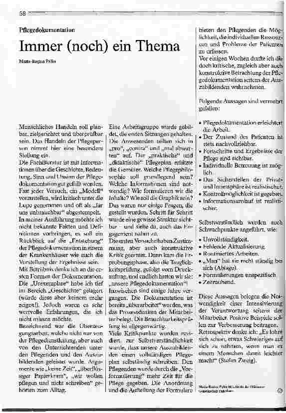 Vorschauseite 1: Immer (noch) ein Thema
