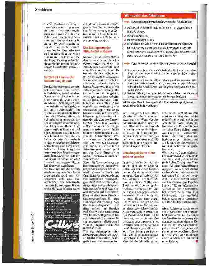 Vorschauseite 2: Entlassungen durch Kurzarbeit vermeiden