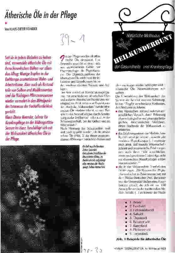 Vorschauseite 1: Ätherische Öle in der Pflege