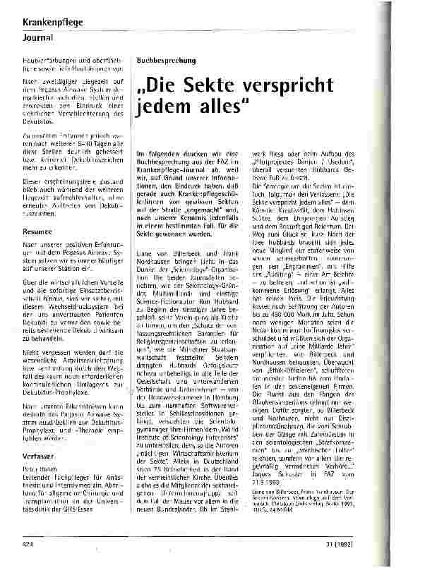 Vorschauseite 3: Erfahrungsbericht über den Einsatz des Pegasus Airwave Systems auf einer chirurgischen Intensivstation