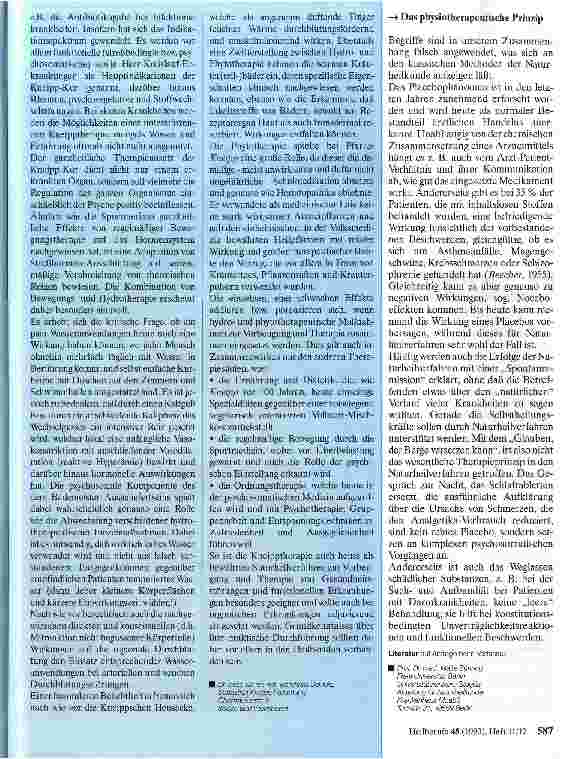 Vorschauseite 2: Kneipptherapie heute Möglichkeiten und Grenzen