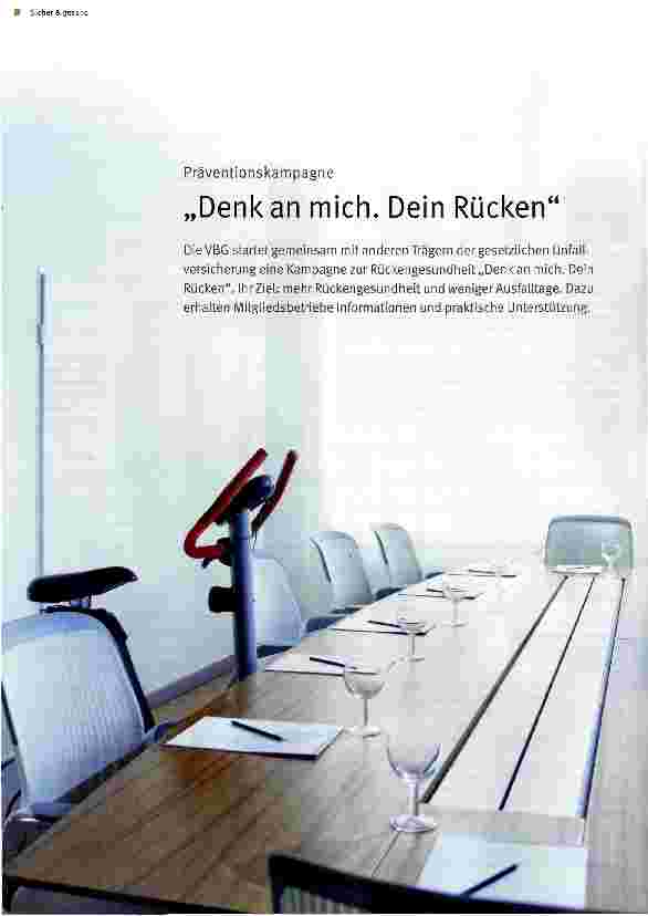 Vorschauseite 1: „Denk an mich. Dein Rücken