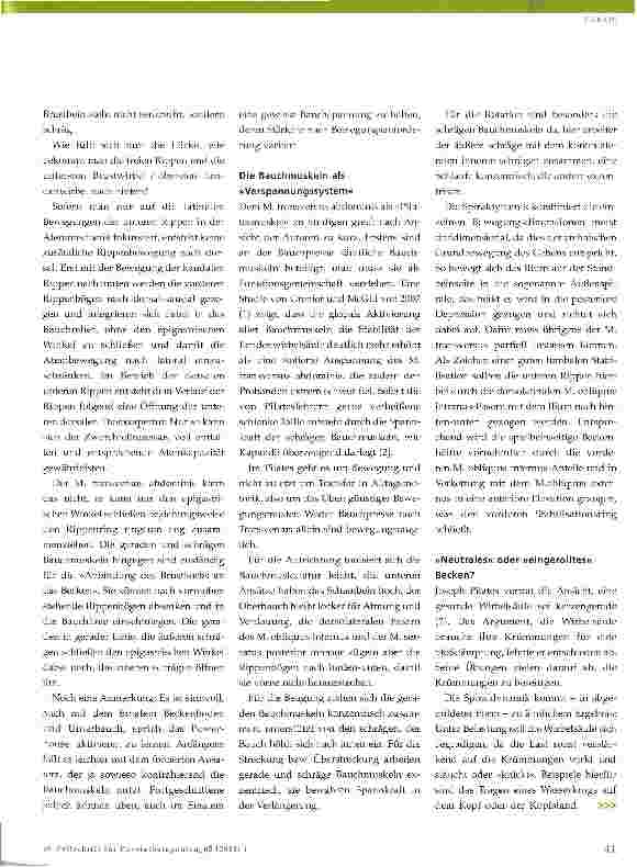 Vorschauseite 4: Pilates-»Powerhouse«