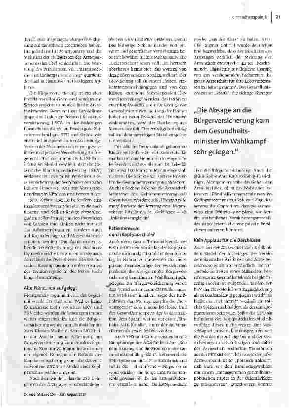 Vorschauseite 2: Klare Wahlempfehlungen
