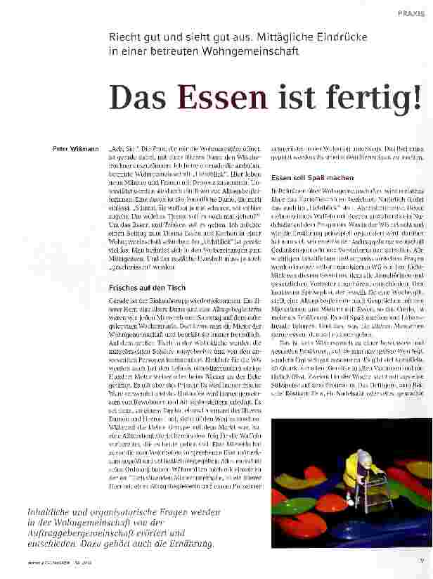 Vorschauseite 1: Das Essen ist fertig!