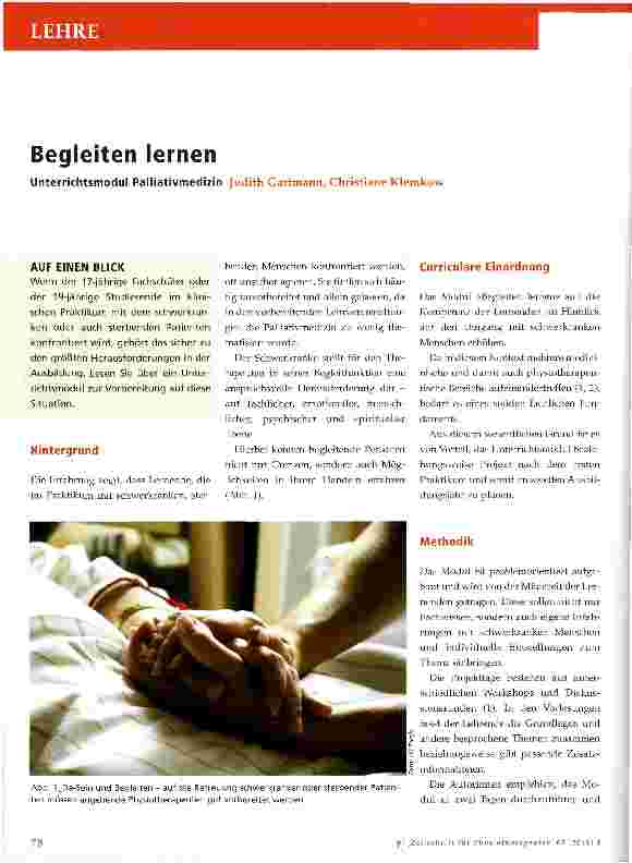 Vorschauseite 1: Begleiten lernen