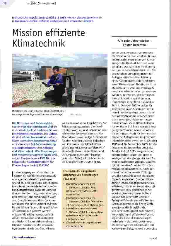 Vorschauseite 1: Mission effiziente Klimatechnik