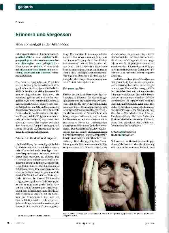 Vorschauseite 1: Erinnern und vergessen