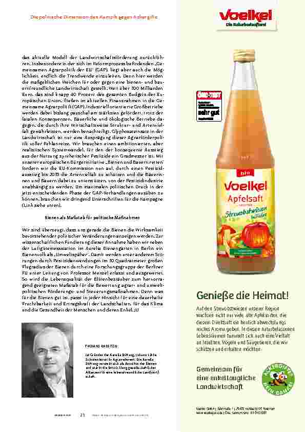 Vorschauseite 6: Bienen als Gradmesser einer lebensfreundlichen Landwirtschaft
