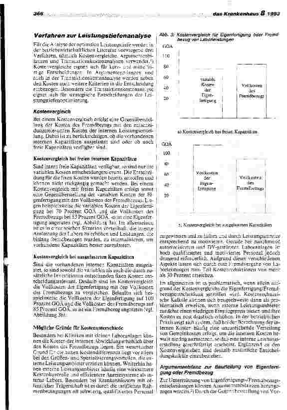 Vorschauseite 3: Strategien zur Bereitstellung von Laborleistungen für das Krankenhaus Leistungstiefenoptimierung und Kostensenkung im Labor