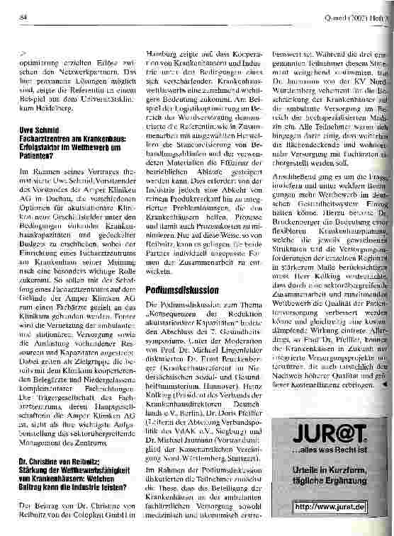 Vorschauseite 5: Reduktion stationärer Kapazitäten Überleben im Wettbewerb um Patienten