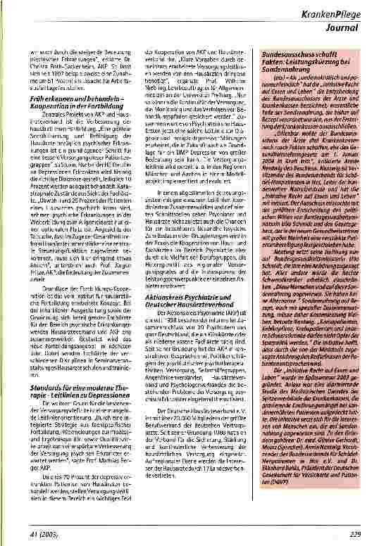 Vorschauseite 2: Moderne Therapiestandards in der Psychiatrie