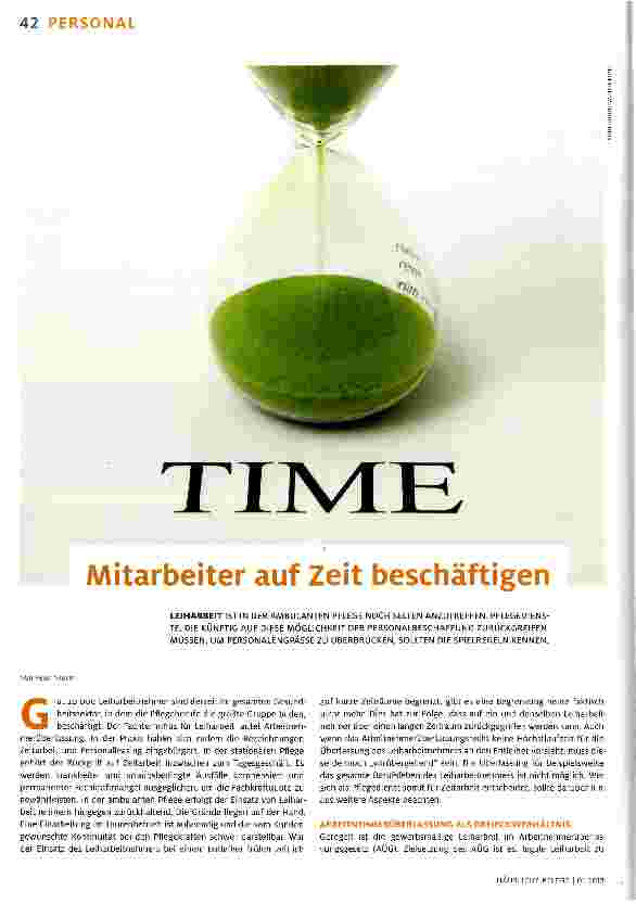 Vorschauseite 1: Mitarbeiter auf Zeit beschäftigen