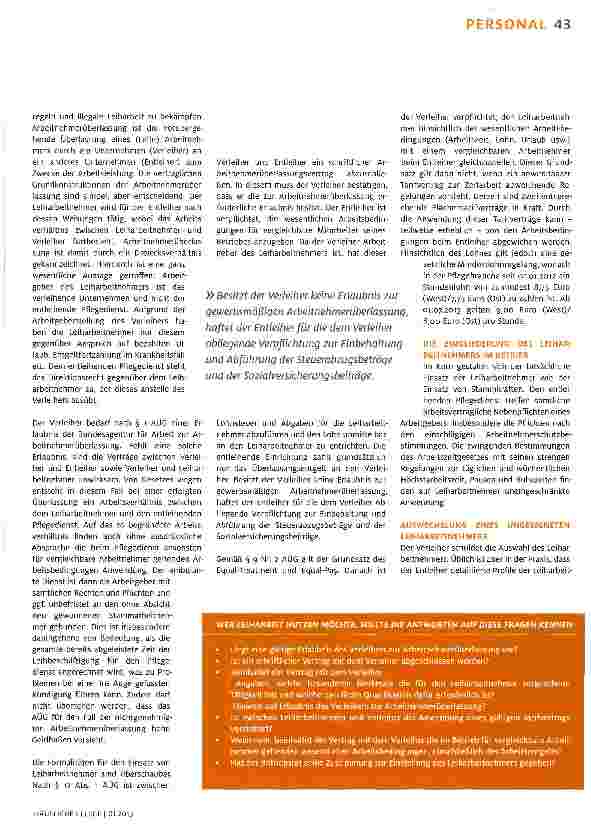 Vorschauseite 2: Mitarbeiter auf Zeit beschäftigen