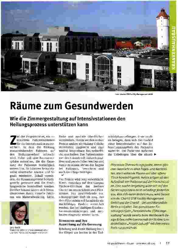 Vorschauseite 1: Räume zum Gesundwerden