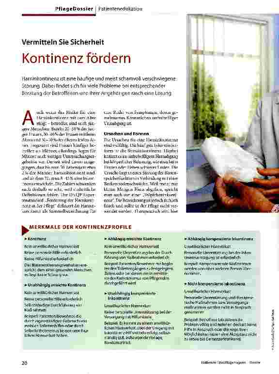 Vorschauseite 1: Kontinenz fördern