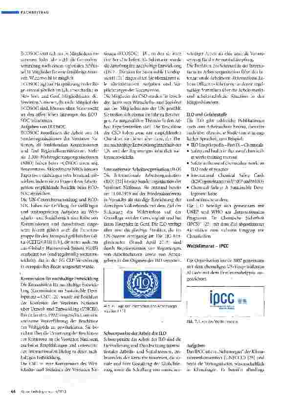 Vorschauseite 5: Internationale Aktivitäten zum Schutz vor schädlichen Wirkungen von Chemikalien