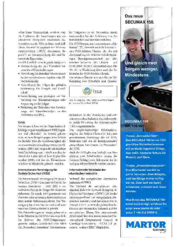 Vorschauseite 6: Internationale Aktivitäten zum Schutz vor schädlichen Wirkungen von Chemikalien