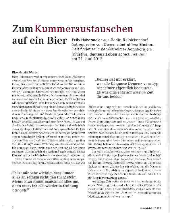 Vorschauseite 1: Zum Kummeraustauschen auf ein Bier