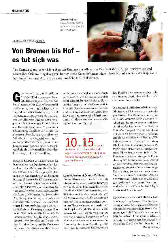 Vorschauseite 1: Von Bremen bis Hof -es tut sich was
