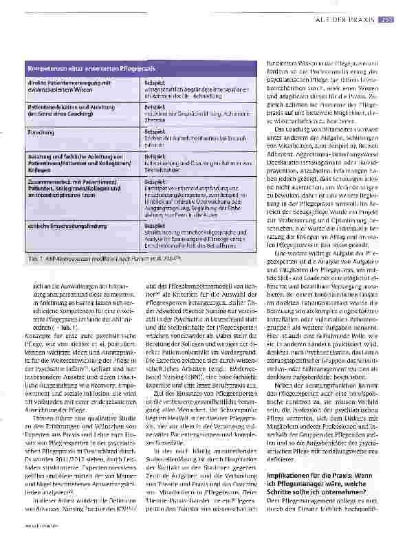 Vorschauseite 5: Pflegeexperten in der Psychiatrie