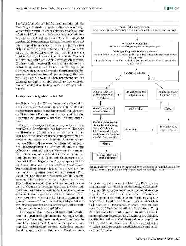 Vorschauseite 6: Poststroke Depression bei Aphasie: Diagnoseund Behandlungsmöglichkeiten