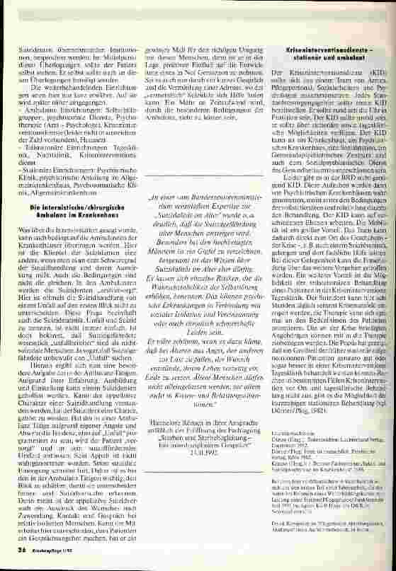 Vorschauseite 4: Suizidversuch - Suizid - Prävention Aus der Sicht der Krankenpflege - Teil 1