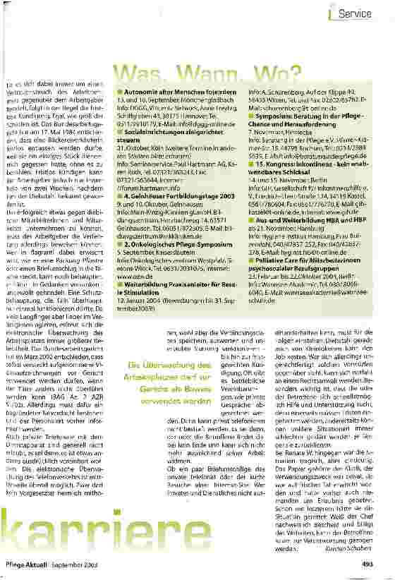 Vorschauseite 2: Der schmale Grat zwischen Lappalie und Kündigung