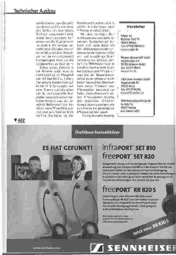 Vorschauseite 4: Pflegebett - Hilfe, Wohltat, Wohnmöbel