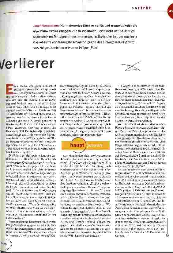 Vorschauseite 2: Zufriedene Verlierer