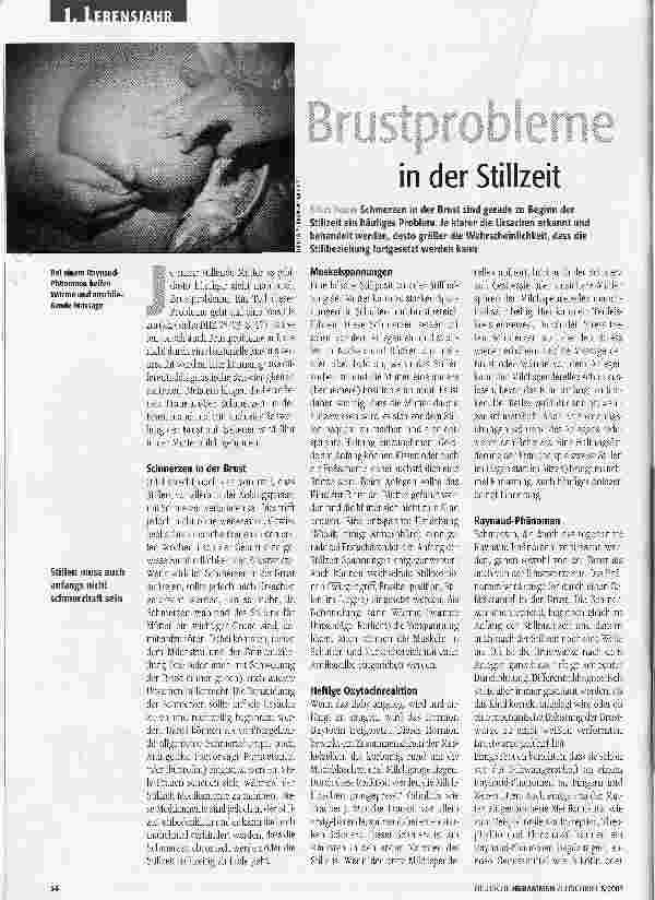 Vorschauseite 1: Brustprobleme in der Stillzeit