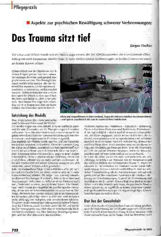 Vorschauseite 1: Das Trauma sitzt tief