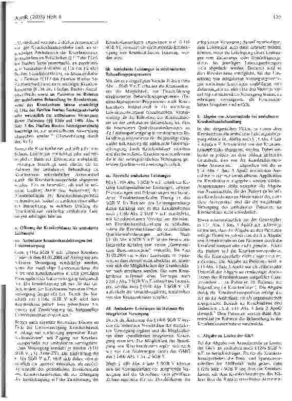 Vorschauseite 2: Die Abgabebefugnis der Krankenhausapotheke nach dem GKV-Modernisierungsgesetz