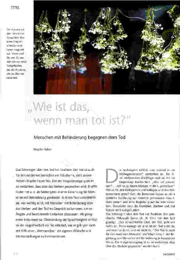 Vorschauseite 1: Wie ist das, wenn man tot ist?