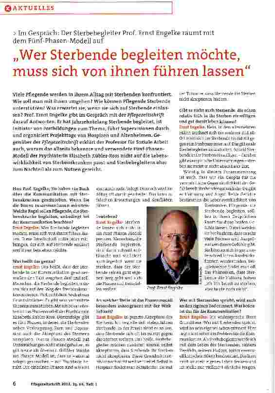 Vorschauseite 1: „Wer Sterbende begleiten möchte, muss sich von ihnen führen lassen