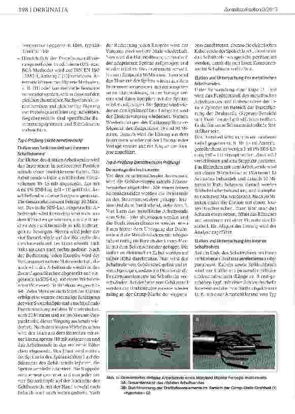 Vorschauseite 4: Methode zur Prüfung der Reinigung von Robotik-Instrumenten der minimal invasiven Chirurgie