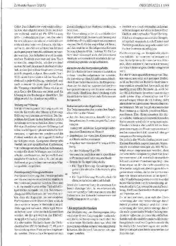 Vorschauseite 5: Methode zur Prüfung der Reinigung von Robotik-Instrumenten der minimal invasiven Chirurgie