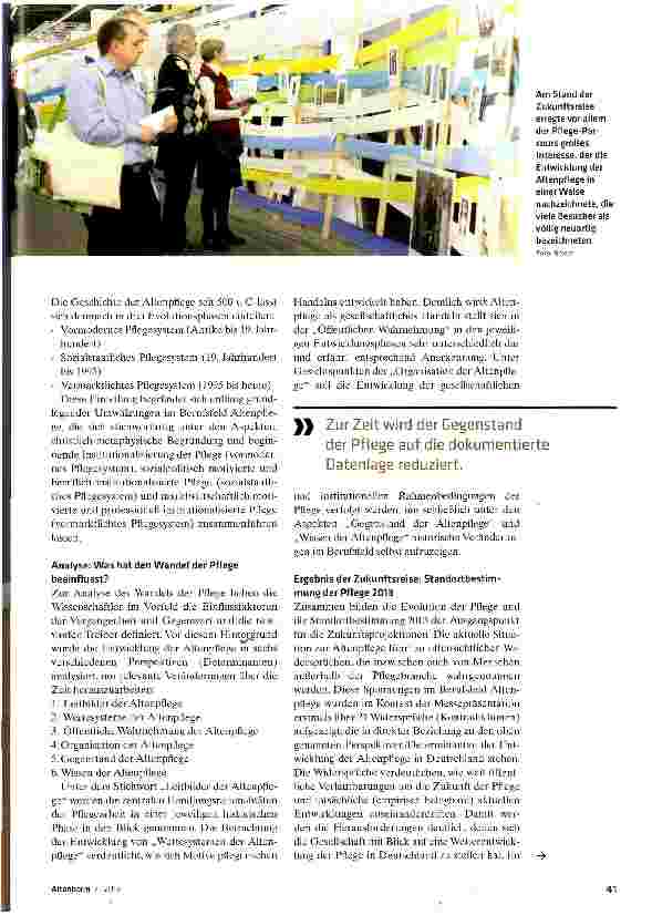 Vorschauseite 2: Pflege denken, Pflege gestalten