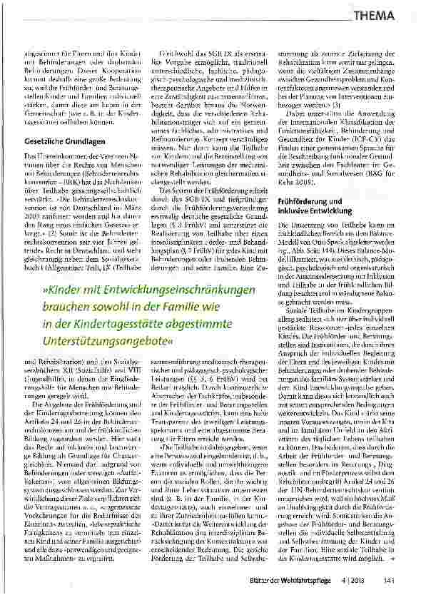 Vorschauseite 2: Teilhabe so früh wie möglich