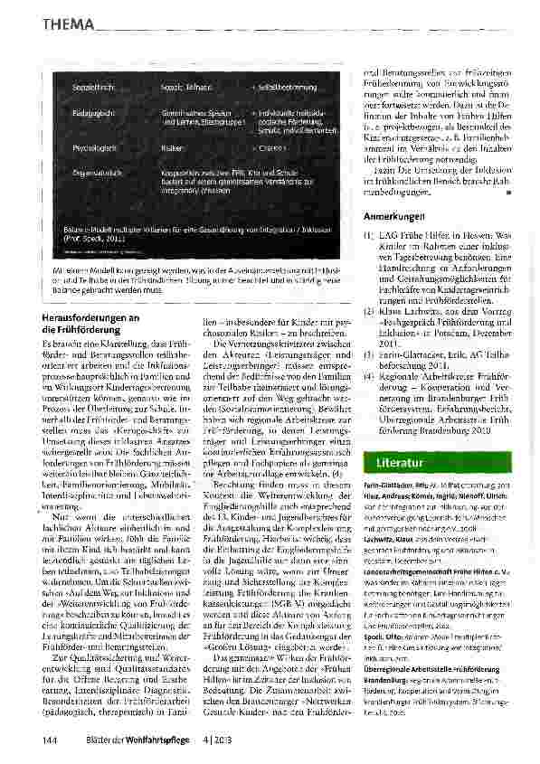 Vorschauseite 3: Teilhabe so früh wie möglich