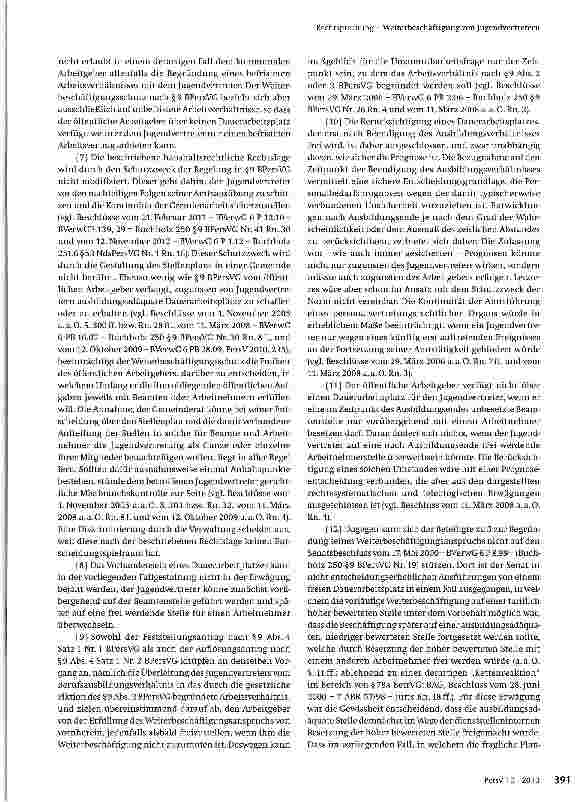 Vorschauseite 2: Weiterbeschäftigung von Jugend Vertretern