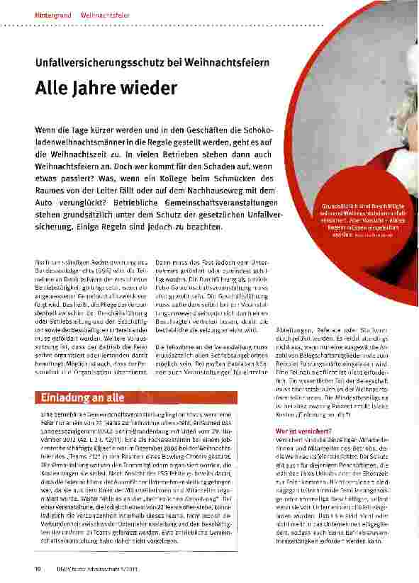 Vorschauseite 1: Alle Jahre wieder