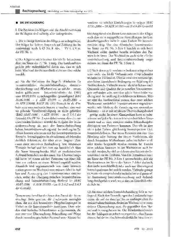 Vorschauseite 4: Intensivzulage und Stationsleitungszulage nach TV-L TV-L§ 43 Nr. 8 Abs. 1 und Abs. 2 Satz 1; Protokollerklärung Nr. 1 Abs. 1a und Nr. 3 Satz 1 und 2 zu Abschnitt Ader Anlage 1b zu…