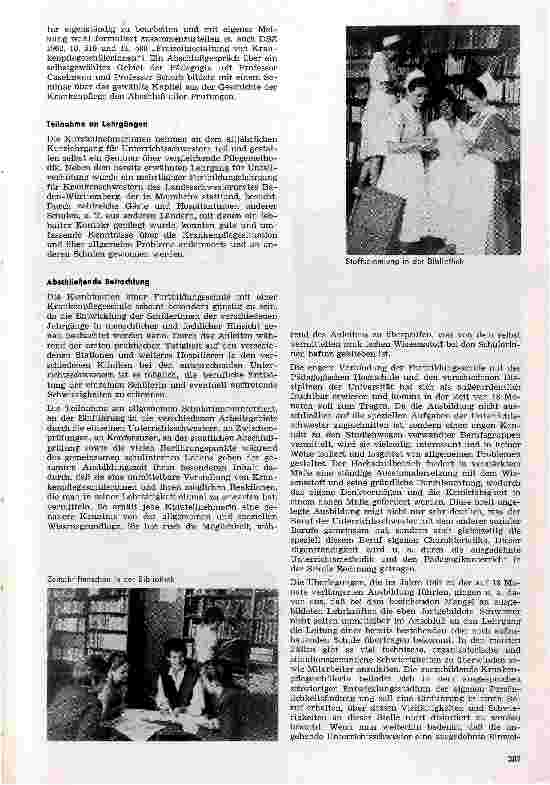 Vorschauseite 3: Ausbildungslehrgang für Unterrichtsschwestern an der Schwesternschule der Universität Heidelberg
