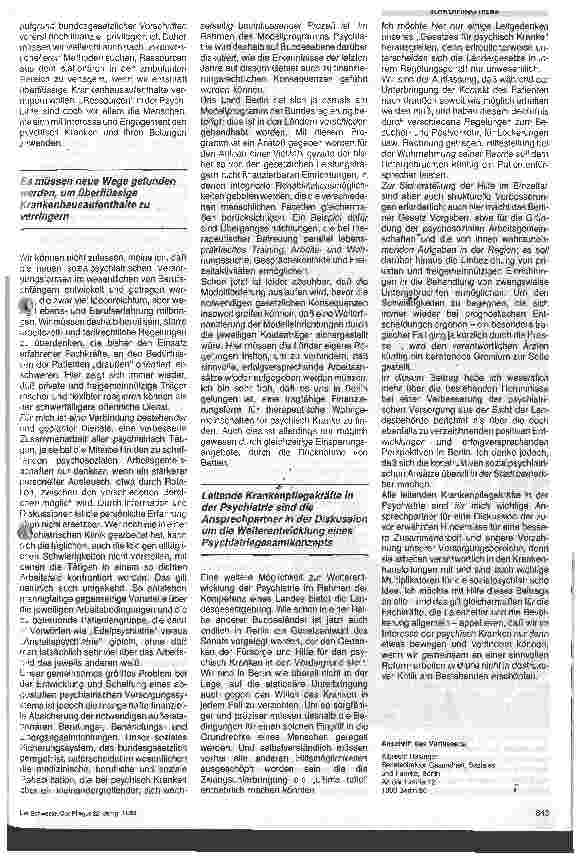 Vorschauseite 3: Die Weiterentwicklung eines Psychatriegesamtkonzepts am Beispiel einer Großstadt