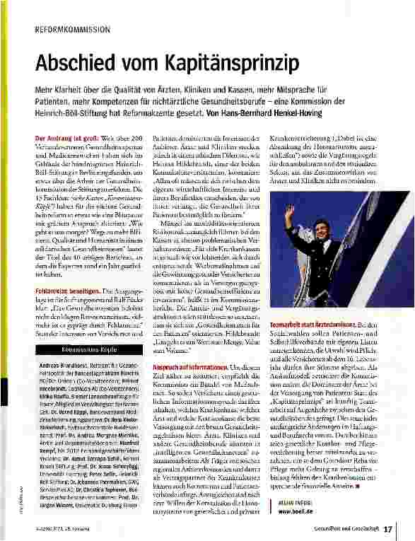 Vorschauseite 1: Abschied vom Kapitänsprinzip