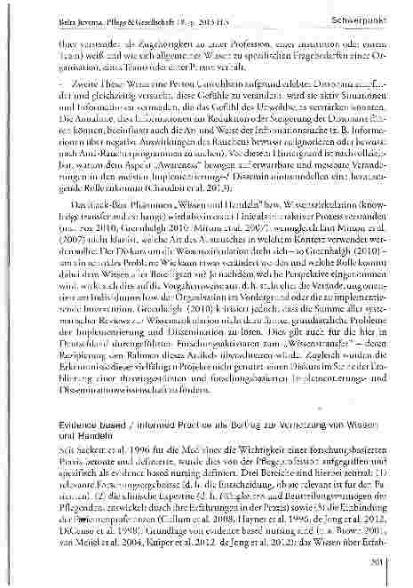 Vorschauseite 5: Implementierungsund Disseminations-forschung - ein notwendiger Diskurs