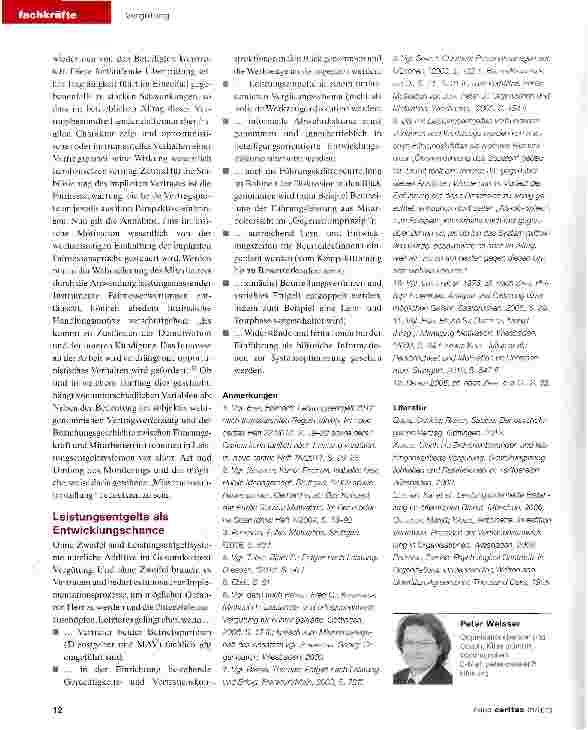 Vorschauseite 4: Leistungsentgelte in der Caritas: Chancen und Risiken